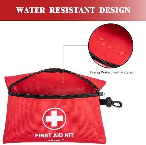 Mini First Aid Kit - 140 Piece Small First Aid Medical Kit