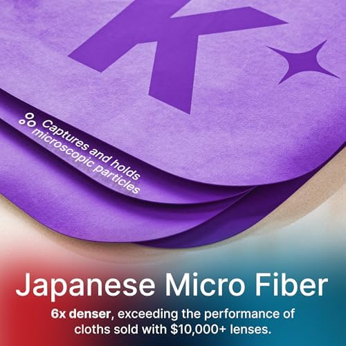 Koala Lens Cleaning Cloth | Japanese Microfiber | Blue & Purple (Pack of 3)