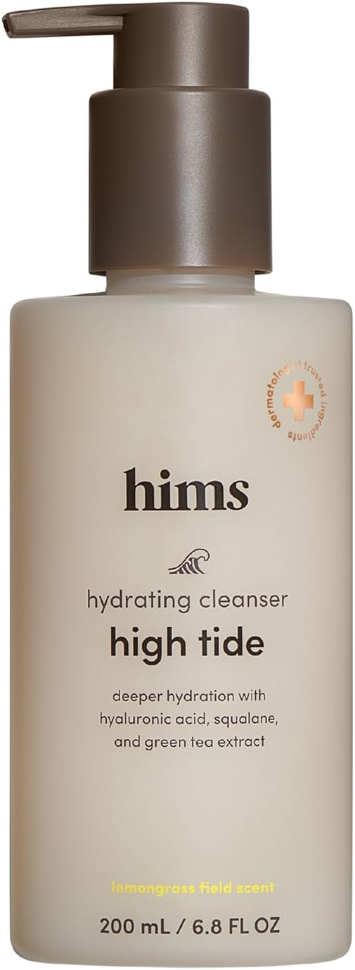 hims High Tide Hydrating Daily Cleanser, Hyaluronic Acid, 6.8 Fl Oz