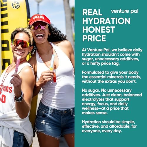 Venture Pal Sugar Free Electrolyte Packet, Liquid Daily IV Hydration Powder