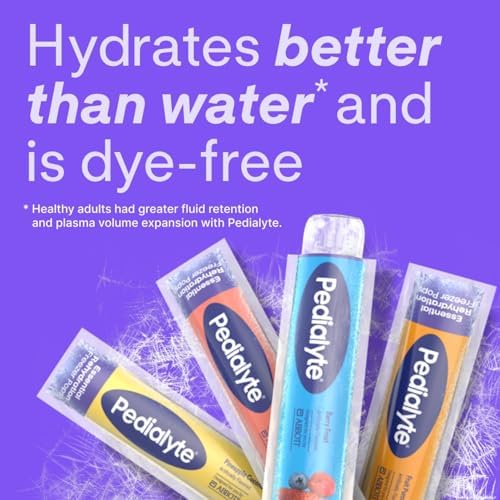 Pedialyte Electrolyte Solution Freezer Pops, Hydration Variety Pack