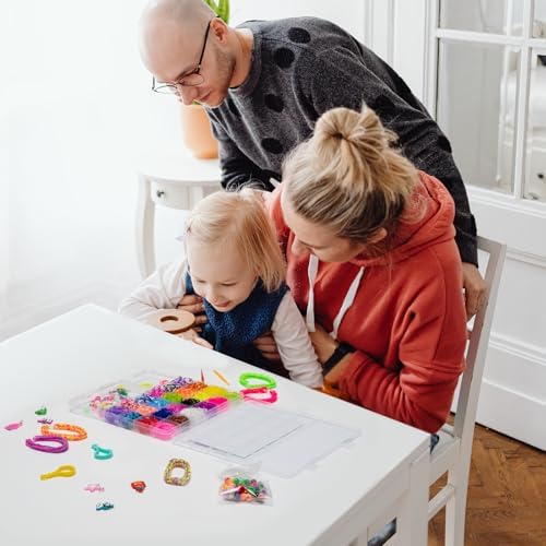 XKDOUS 24 Colors Rubber Band Bracelet Kit, Rubberband Bracelet Making Kit