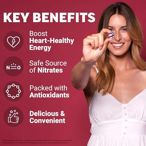 Force Factor Total Beets Soft Chews Heart Health Superfood with Beetroot