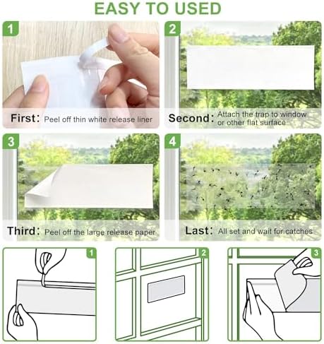LFSYS 35XL Window Fly Traps Indoor Fruit Fly Traps for Indoors