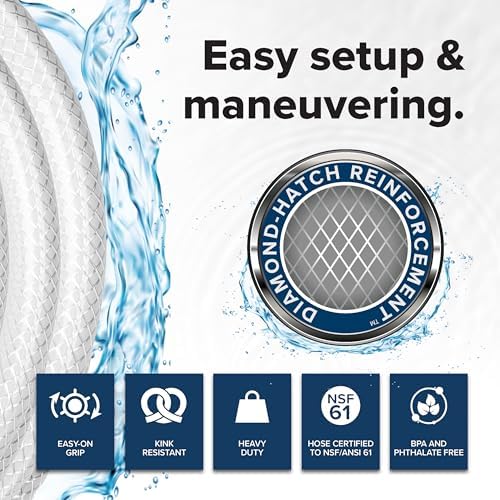 Camco TastePURE 50-Foot RV Drinking Water Hose - Made in the USA