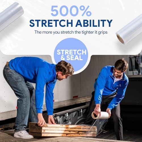 International Plastics Co. 18" Plastic Stretch Film Wrap 1200 feet 500% Stretch Ability