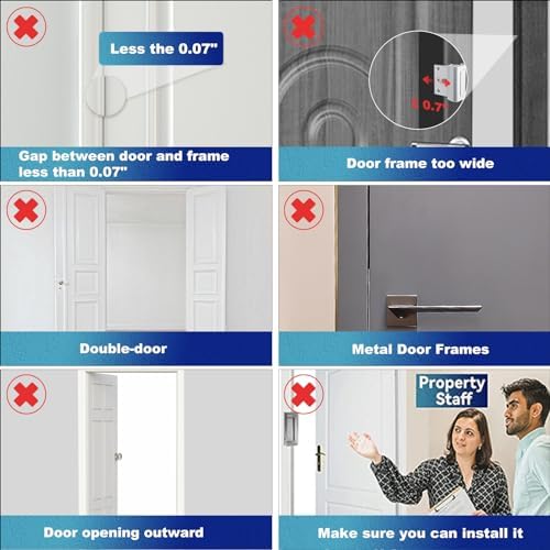 1 Pack Door Reinforcement Lock, Home Security Door Lock, Child Proof, White
