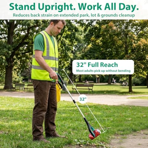 4 Pack 32 Inch Grabber Reacher Tool, Heavy Duty Trash Grabber Tool