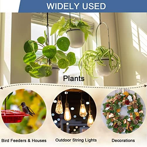 ADIIL Q Hanger Ceiling Screw Hooks for Hanging Outdoor String Light, Plants
