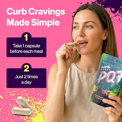 Primal Queen PQ7 Appetite Control, Cravings, Hunger & Fullness, 60 Capsules