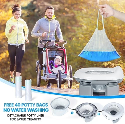 Orzbow Portable Potty Training Chair for Toddler, Travel Emergency Toilet