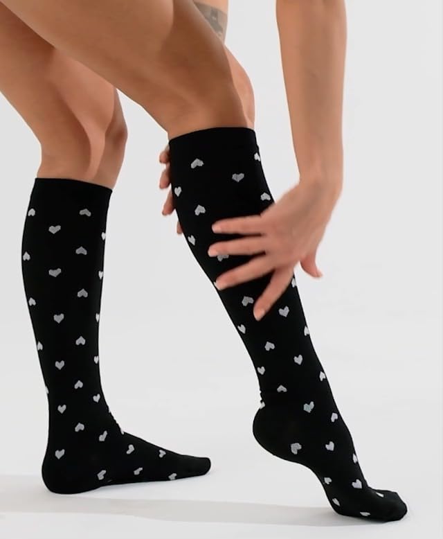 CHARMKING Compression Socks for Women & Men Circulation (3 Pairs) 15-20 mmHg is Best Support for Athletic Running Cycling