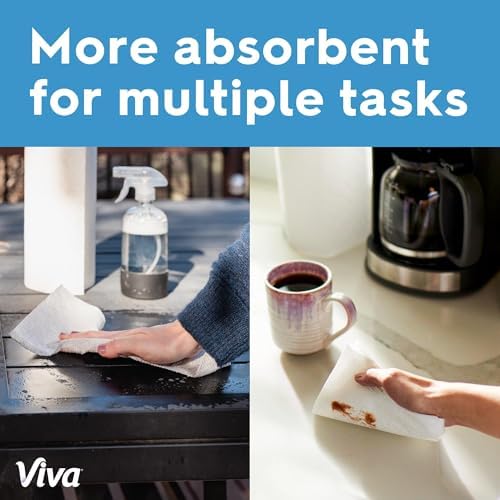 Viva Multi-Surface Cloth Paper Towels, 12 Triple Rolls, 165 Sheets per Roll