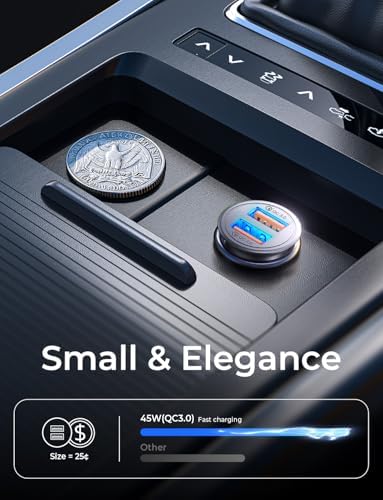 AINOPE QC3.0 USB Car Charger,Cigarette Lighter USB Charger,Fast Car Charger