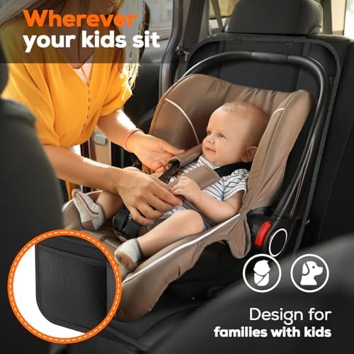 VLM Car Seat Protector for Child Car Seat, 600D Waterproof Padded Cover