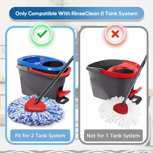 RinseClean Spin Mop Replacement Head for O Ceda RinseClean Dual System