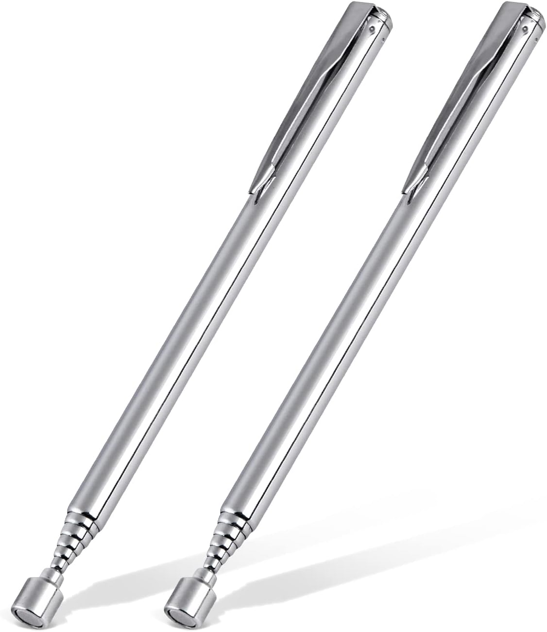 1 Piece 3.5LBs Telescoping Magnetic Pickup Tool, with Pen Clip Design, Magnet Stick Rod Extendable 5.1" to 25.4" for Men, Birthday, Father's Day, Christmas Gift