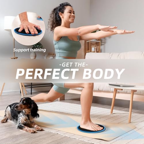 ZILLEEN Exercise Sliders for Working Out Pilates Fitness Discs 2pcs