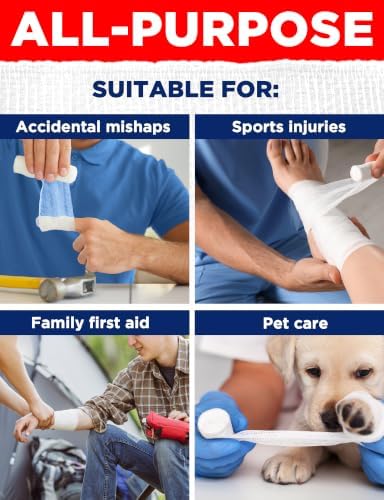 Medical Gauze Rolls – 24pk – 4" x4.1yd – Soft and Breathable Gauze Bandage