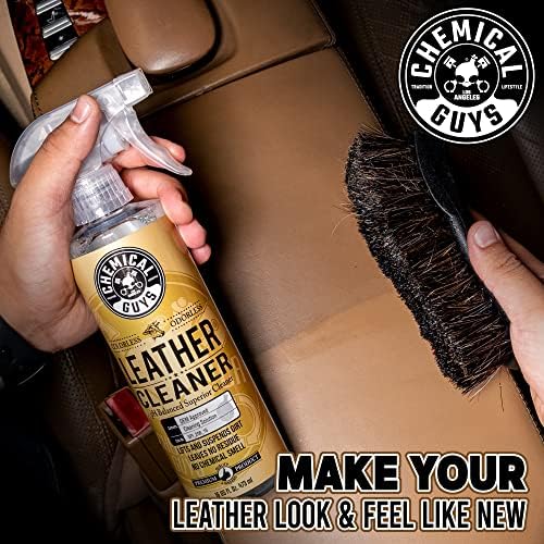 Chemical Guys, Colorless & Odorless Leather Cleaner, Car Interiors, 16 oz