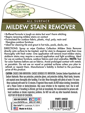 STAR BRITE Outdoor Collection Mildew Stain Remover, Professional Strength
