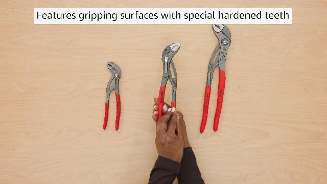 KNIPEX Tools 00 20 06 US1, Cobra Pliers 7, 10, and 12-Inch Set, 3-Piece