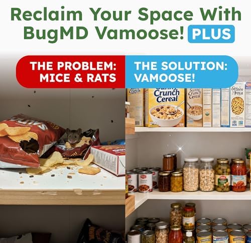 BugMD Vamoose! Plus Peppermint Oil Mouse Repellent (8 Pouches)