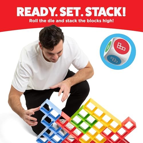 Giant Tower Stack - The Jumbo Block Balancing Game by Relatable