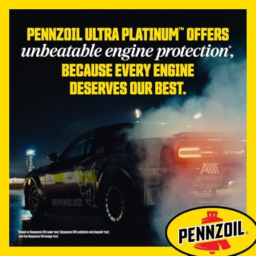 Pennzoil Ultra Platinum Full Synthetic 0W-40 Motor Oil, 1 Quart (6 Pack)