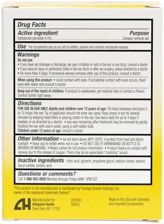 HealthA2Z® Ear Wax Removal Kit Carbamide Peroxide 6.5%, 0.5 fl oz (15mL)