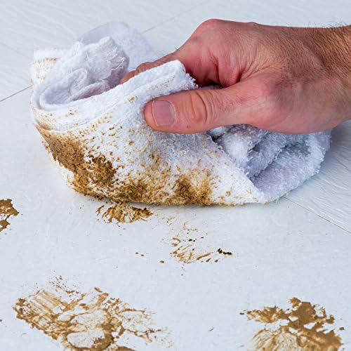 S&T INC. Cotton Terry Cleaning Towels, 24 Pack, 14" x 17", White
