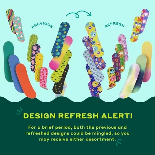 Welly Bravery Badge Value Pack | Adhesive Flexible Fabric Bandages | Assorted Shapes and Patterns for Minor Cuts, Scrapes, and Wounds - 100 Count