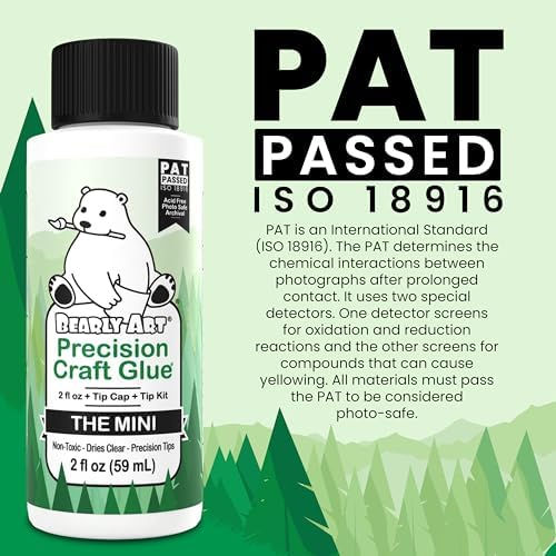 Bearly Art Precision Craft Glue Mini 2 fl oz with Tip Kit Archival