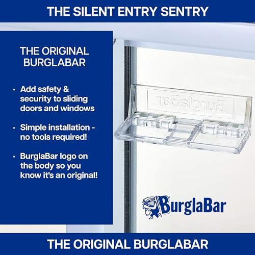 Burglabar 2 Pack Additional Security for Sliding Patio Doors and Sliding Glass Windows.