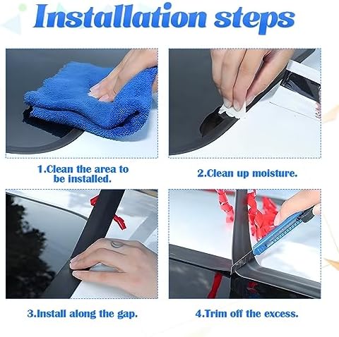 BESULEN 26 Ft Car Windshield Weather Stripping, 14mm+19mm As a Set