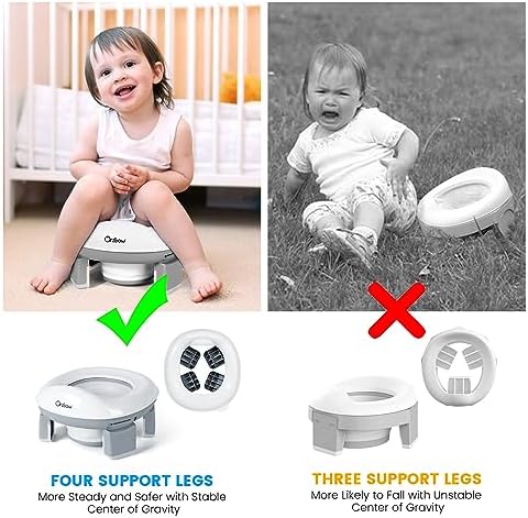 Orzbow Portable Potty Training Chair for Toddler, Travel Emergency Toilet