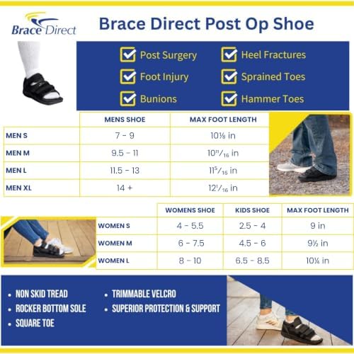 Brace Direct Post Op Shoe, Broken Toe, Bunion & Stress Fracture Foot Brace