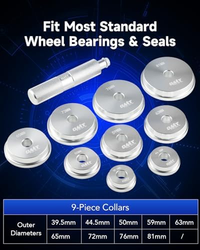OMT Bearing Press Kit, 10pc Bearing Race and Seal Driver Set
