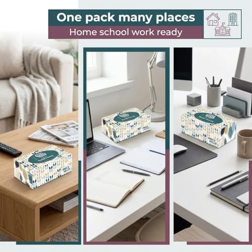 Price Value Facial Tissues Boxes Bulk, Soft 2-Ply, 230 Sheets, 8 Pack