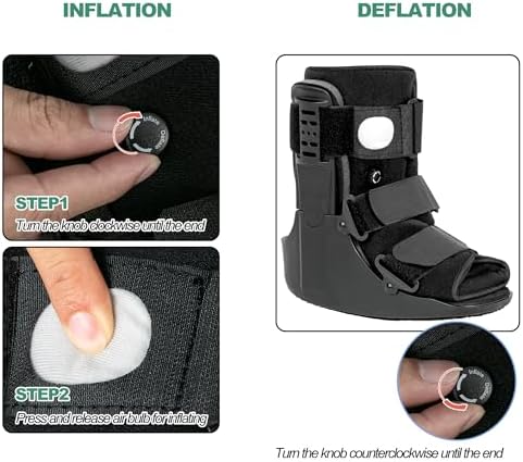 Jewlri Walking Boot for Broken & Injured Foot, Sprained Ankle, Fracture, M
