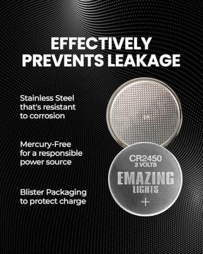 CR2450 3V Lithium Coin Cell Button Battery - Long Lasting Power (20 Pack)