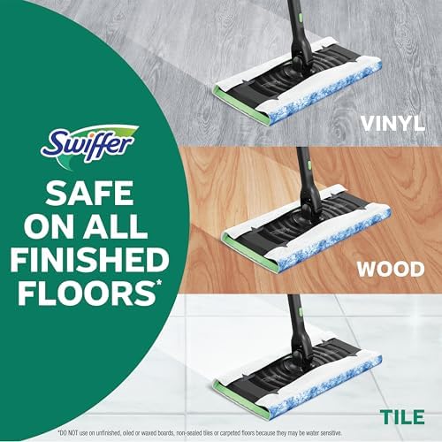Swiffer Mop & Go Deluxe 2-in-1 Multi-Surface Kit for Floor Cleaning