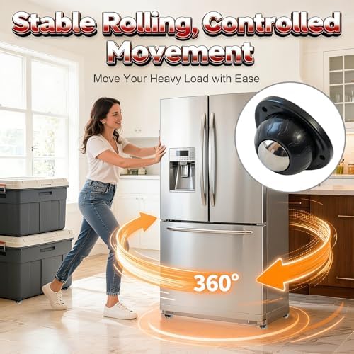 Heavy Duty Self Adhesive Furniture Casters 4 Pack Stick-On Swivel Wheels