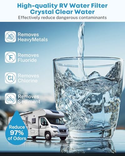 Kohree RV Water Filter, NSF Certified Inline Water Filter, BPA Free, 2 Pack