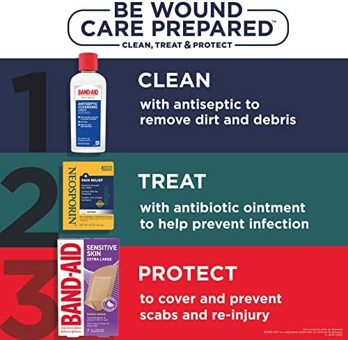 BAND-AID Brand Adhesive Bandages for Sensitive Skin, Assorted Sizes, 20 Ct