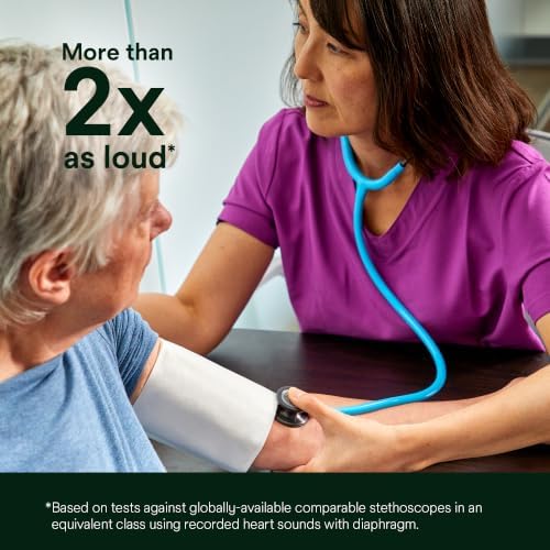3M Littmann Classic III Monitoring Stethoscope, 5633, More Than 2X as Loud, Weighs Less, Stainless Steel Chestpiece, 27" Pearl Pink Tube