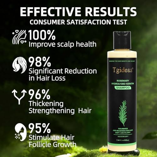 Tgideas Rosemary Biotin Volumizing Shampoo for Thinning Hair, 7.4 Fl Oz