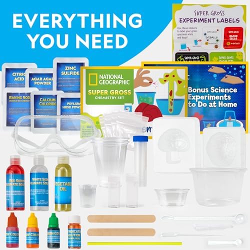 National Geographic Gross Science Kit with 45 Experiments for Kids 8-12