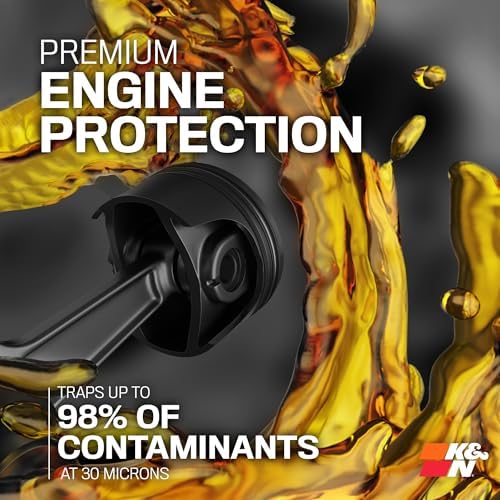 K&N Motorcycle Oil Filter: High Performance, Wrench Off Nut, KN-171B