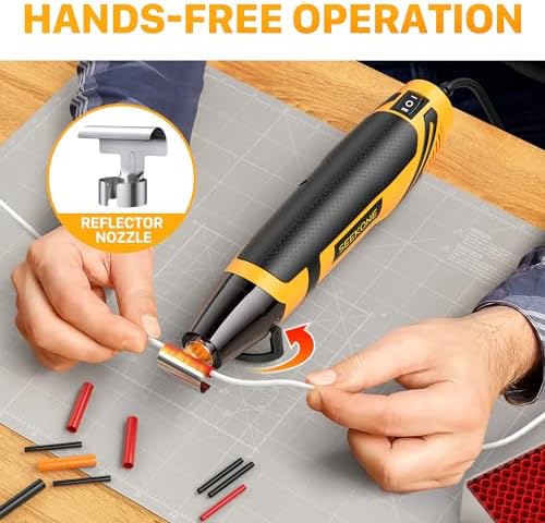 SEEKONE 350W Mini Heat Gun with 2-Temp Settings 842℉ & 500℉